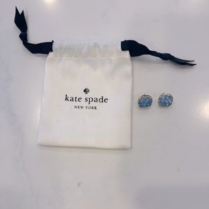 Blue Kate Spade studs